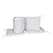 Trend Lab Dove Gray Chevron Crib Bumpers, White
