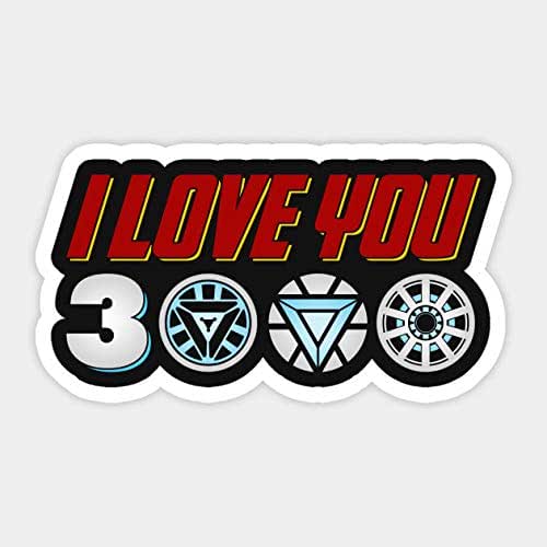 Amazon Com Iron Man Tony Stark Love You 3000 Vinyl Sticker Handmade