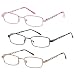 Gamma Ray Men's Reading Glasses - 3 Pairs Stainless Steel Flex Readers for Men primary