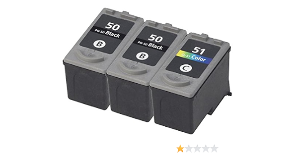 Amazon.com: ocproducts refilled Canon 50 51 cartucho de tinta para impresoras  Canon Pixma MP150 MP150 MX310 MX300, MP430 MP450 MP170 (2 Negro 1 Color) :  Productos de Oficina