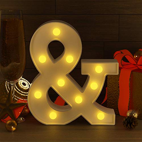 YOUZONE LED Letter Lights Marquee Alphabet Light Up Letters with Remote