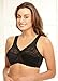 Glamorise Women's Plus Size Magic Lift Full-Figure Support Bra #1000, Black, 36 F
