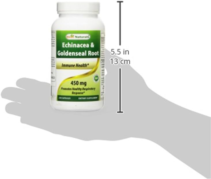 Best Naturals Echinacea Goldenseal 450 mg 250 Caps: Health & Personal Care