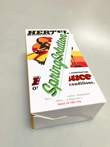 Hertel SpringSolution warm ski and snowboard all temperature wax 340.19g/12oz