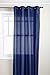 Stylemaster Tribeca 56 by 84-Inch Faux Silk Grommet Panel, Cobalt