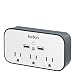 Belkin 3-Outlet Wall Mount Cradle Surge Protector with Dual USB Charging Ports (2.4 Amp Total)
