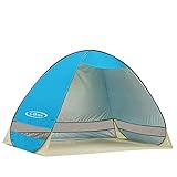G4Free Outdoor Automatic Pop up Instant Portable Cabana Beach Tent 2-3 Person Fishing Anti UV Beach Tent Beach Shelter, Sets up in Seconds 78.7
