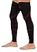 Mojo Compression Stockings Thigh Leg Sleeve 20-30mmhg Black/Red Medium