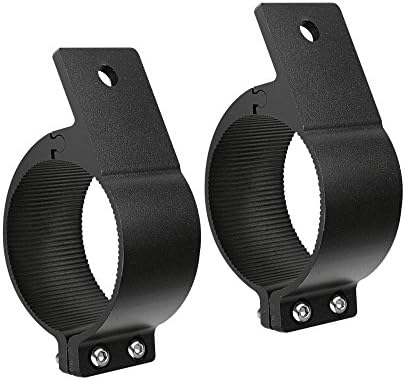 Primelux Universal 2-Pack 3-inch Horizontal Bar Clamp Mounting Kits for LED Off Road Light Bars Bull Bar Tube Clamp Roof Mounting Brackets Roll Cage Holder (3" Bull Bar Brackets)