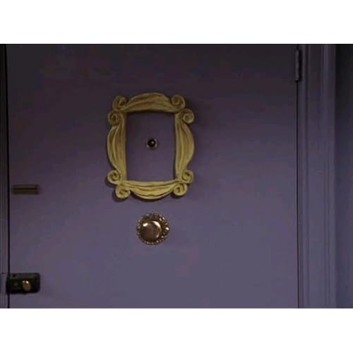 Handmade Yellow Peephole Frame as Seen on Monica's Door on Friends TV Show Home & Kitchen, Home Décor, Picture Frames, Wall & Tabletop Frames