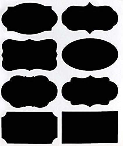 96 Removable Chalkboard Labels with 2 Erasable Chalk Markers. Great For Teachers, Jars, Canisters, Pantry &amp; Office