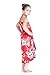 Girl Hawaiian Halter Dress in Hibiscus Red Size 6