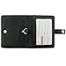 Cmxsevenday A7911 Folding PU Leather ID Card Holder with 2 ID Window and 3 Card Slots, Horizontal Style - Black