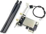 Bumdenuu M.2 NGFF to PCIe WiFi Bluetooth Adapter Desktop PC AX200 9260AC view 5