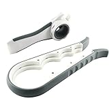 LOVATIC Kitchen Stainless Knife Sharpener - 2 Stage Diamond Coated Wheel System Sharpening with Ceramic Rod - Ideal Kitchen Assist for Dull Steel, Chefs and Pocket Knives - Safe & Easy to Use