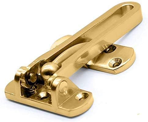 Door Security Guard, Brass Door Lock, Door Lock Bolt to Protect Against Forceful Entry and Intruders