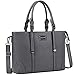ZMSnow Laptop Bag,Work Tote Bag Fits Up to 15.6 Inch Laptop Tablet for Women Business Travel (Grey)