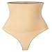 FIRSTLIKE Women Waist Cincher Girdle Tummy Slimmer Sexy Thong Panty Shapewear,Nude,XXL(Fit Waist 32.2