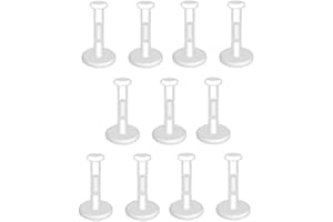 Lot of 10 Value Pack- Clear Push Top Piercing Retainers 14g-16g-Clear 3mm Flat Top Bioflex Retainer for Lips-Ears-Nose (Choos