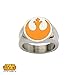 Star Wars Jewelry Men's Yellow Rebel Symbol Stainless Steel Ring, Size 10