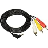 Cable Showcase 10A1-04106 6-Feet Sony JVC 3.5 mm to 3 RCA AV Camcorder Video Cable