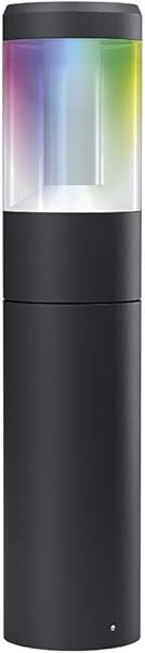 LEDVANCE Pilones de jardn Smart LED Bluetooth 50 cm de altura color de luz cambiante 2000 6500K colores RGB cambiablescontrolable con Google Alexa y Apple HomekitSMART MODERN LANTERN Bolard