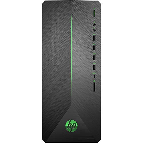 HP Pavilion 790-0077C Minitower Gaming PC, Intel i7-8700 3.20GHz, 16GB DDR4, 1TB SATA HDD, DVDRW, GTX 1050Ti 4GB, 802.11ac, Bluetooth, Win10H (Renewed)