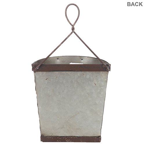 Hobby Lobby Galvanized Metal Slotted Vented Tin Olive Bucket Wall