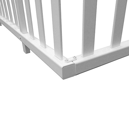 Madison No-Dig Vinyl Garden Picket Fence Kit (2 pack)