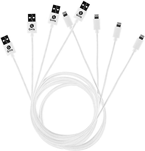 Long Nylon Braided Lightning Charging Cable 4 pack Set for iPhone