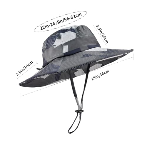 Sun Hats for Men Women Fishing Hat UPF 50+ Breathable Wide Brim Summer UV Protection Hat