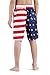 Kwong Wah Big Boys' American Flag Swim Trunks Beach Shorts
