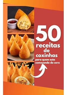 Livro 50 receitas de fazer coxinhas