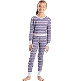 Hanes X-Temp153; Girls’ Organic Cotton Printed Thermal Set