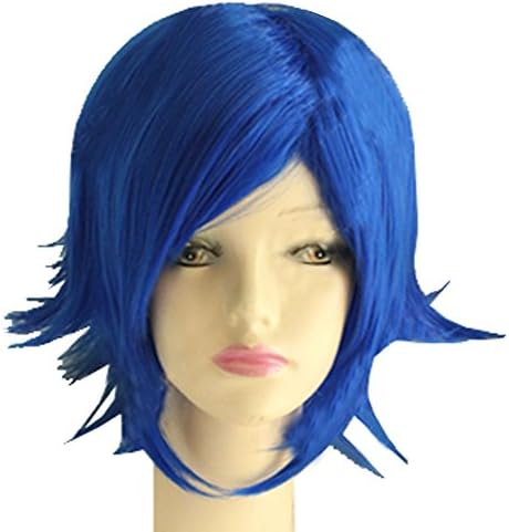 Juvia Lockser Wig Cosplay Short Blue Warping Hair Anime Costume Accessories Props