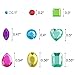 Self-Adhesive Jewels Stickers Crystal Gem Rhinestone, Assorted Size-7 Sheets (Multicolor)