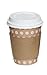The #1 Most Stylish Disposable Paper Coffee Cups by Little Beans - Quantity 50 Count - Now WITH 50 Cardboard Sleeves - 12 oz Hot Cup To Go - Best Quality Guaranteed - for Coffee and Hot Drinks Only