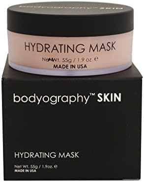 BodyographyHydrating Face Mask For Dry and Sensitive Skin; Reduces Wrinkles and Anti Aging signs; Moisturizes and Naturally Glowing Skin | Vegan, No Gluten, No Paraben, No Cruelty (1.9 oz)