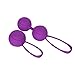 Shibari Kegel Dual Weighted High Grade Silicone Exercise Kit for Bladder Control and Pelvic Floor, Purple