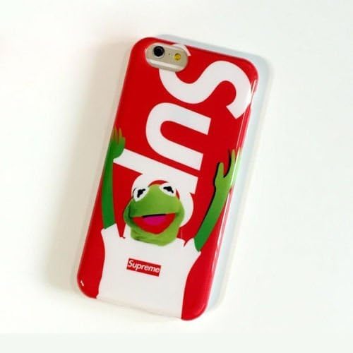 iPhone 8 4.7" Case, Slim Supreme Logo Protective Premium Soft TPU Grippy Case for Apple iPhone 8 (Kermit)