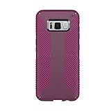 Speck Products Presidio Grip Cell Phone Case for Samsung Galaxy S8 - Syrah Purple/Magenta Pink