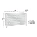 Sauder Dakota Pass 6-Drawer Dresser, Craftsman Oak finish