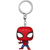 Funko POP! Keychain: Marvel New Classics - Spider-Man | Official Superheroes Merch - Mini Figurine Keyring for Keys, Bags and Backpacks - Stocking Filler and Party Bag Gift