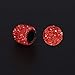 Valve Stem Caps, 4 PCS Handmade Crystal Rhinestone Universal Car Tire Valve Caps Chrome,Attractive Dustproof Bling Car Accessories (red)