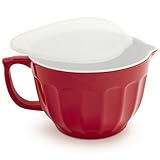 Sur La Table Batter Bowl with Lid FR9208, Red