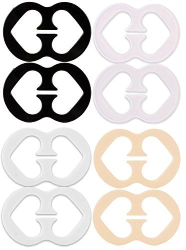 8 Piece Bra Strap Converter Clips - Conceal Racerback Straps Cleavage Control by bogo Brands