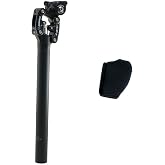 SR Suntour SP12 NCX Suspension Seat Post with Protective Cover 31.6X400mm,Black, VK2353