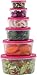 MILTON Mixing Bowl Set with Lids; Kitchen Food Storage Containers, Plastic Airtight Nesting Stackable Meal Prep, 6 Bowls & 6 Covers; No Spill Leakproof Lightweight - for Baking, Salad, Picnic (Pink)