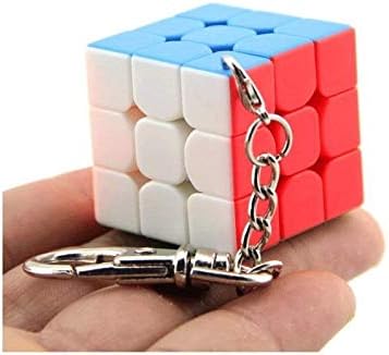 Rubik's Keyring,Third-Order Cube Keychain Personality Rubik's Keychain