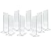 Marketing Holders 8 Pack Sign Holder 5x7 Inch Double Sided Top Load Clear Acrylic Counter Menu Price List or Notice Vertical Portrait Table Tent Display for Office or Retail Shops